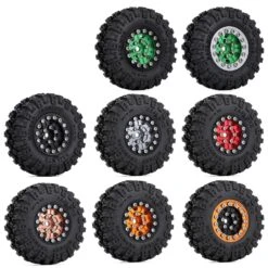 INJORA 4PCS 1.0" Beadlock 52*17mm Wheel Rims Tires Set For 1/24 RC Crawler Car Axial SCX24 90081 AXI00001AX24 (W1022-T2420) -Remote Control Car Shop H7eb2bd4143174d3a9ea9c44bf704f7ddt
