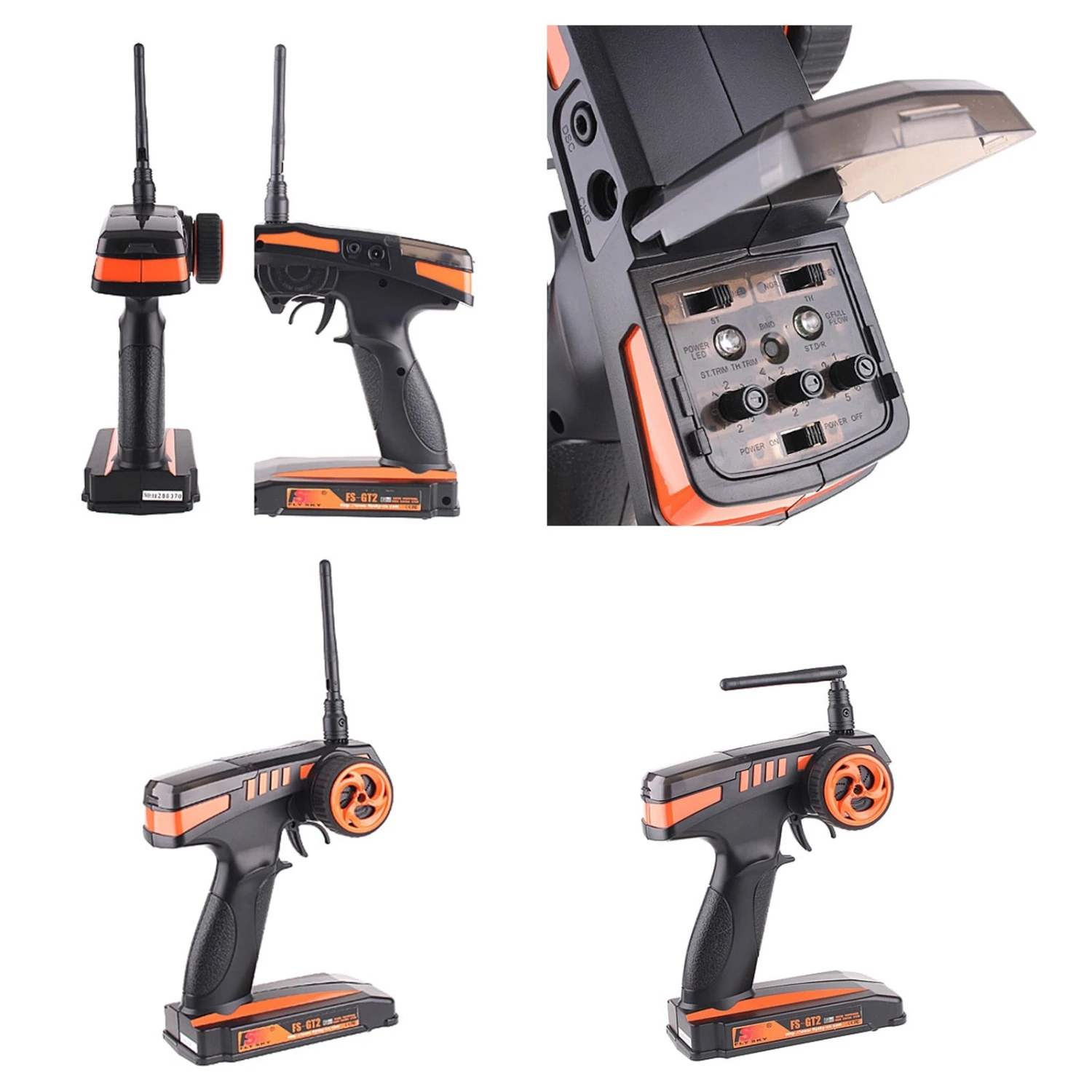 Flysky FS-GT2 RC Transmitter With FS-GT3C Receiver 2.4G Radio Model Digital Transmitter For RC Car Boat 4 Flysky FS-GT2 RC Transmitter With FS-GT3C Receiver 2.4G Radio Model Digital Transmitter For RC Car Boat - Image 4