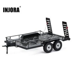 INJORA 465*290MM Metal Trailer For 1/10 RC Car Crawler Axial SCX10 90046 AXI03007 TRX-4 Redcat Gen8