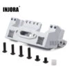 INJORA 1PCS Aluminum Alloy Black/Silver Front Bumper Mount Servo Stand For 1/10 RC Crawler TRX-4 TRX4