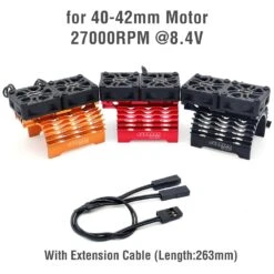 Surpass Hobby RC Heatsink With Dual Cooling Fan RC Car Accessories For Hobbywing Leopard 4268 4274 4092 1/8 1/10 RC Car Motor -Remote Control Car Shop H8628b0b93e9f413d9a8a6322d8b0d670t