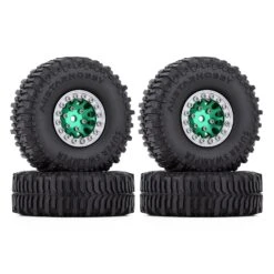 INJORA 60*20mm 1.0" Beadlock CNC Wheel Rims Mud Tires For 1/24 RC Crawler Car Axial SCX24 FCX24 Enduro24 Upgrade (W1049-T2430) -Remote Control Car Shop H8803acd2baf84050be2e7d3769e93da1P