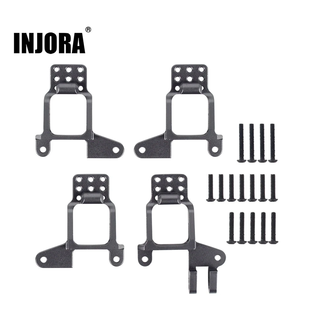 INJORA 4PCS Aluminum Front & Rear Shock Towers Mount For 1/10 RC Crawler TRX-4 TRX4 8216 Upgrade Parts 1 INJORA 4PCS Aluminum Front & Rear Shock Towers Mount For 1/10 RC Crawler TRX-4 TRX4 8216 Upgrade Parts