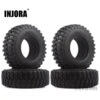 4PCS 1.9" Rubber Voodoo KLR Wheel Tires 105*35mm For 1:10 RC Crawler Axial SCX10 D90 TF2 MST Tamiya