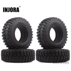 4PCS 1.9" Rubber Voodoo KLR Wheel Tires 105*35mm For 1:10 RC Crawler Axial SCX10 D90 TF2 MST Tamiya