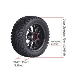 88/75mm Off Road Buggy Tires Wheel 12mm Hex Hubs For Wltoys 144001 1/14 1/16 1/10 Axial Scx10 Traxxas Trx-4 Tamiya RC Racing Car -Remote Control Car Shop H8b374990c9594aebafc2d7a9ea461c41E