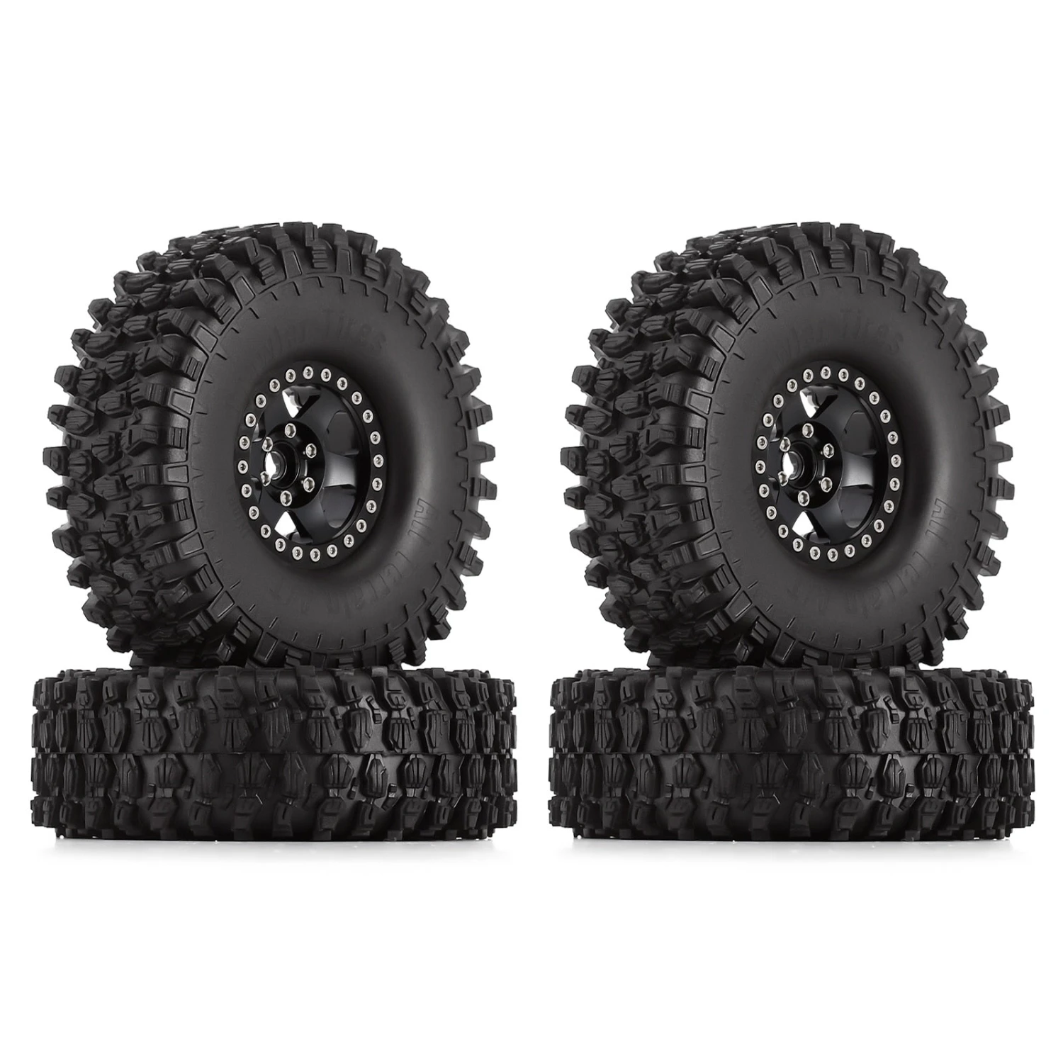 INJORA 4PCS 120*42mm 1.9" Wheel Rims Tires Set For 1:10 RC Rock Crawler Car TRX4 Axial SCX10 90046 Redcat Gen8 3 INJORA 4PCS 120*42mm 1.9" Wheel Rims Tires Set For 1:10 RC Rock Crawler Car TRX4 Axial SCX10 90046 Redcat Gen8 - Image 3