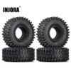 INJORA 4PCS 130*46MM 2.2 Rubber Terrain Tyre Wheel Tires For 1/10 RC Rock Crawler Axial SCX10 RR10 Wraith KM5