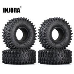 INJORA 4PCS 130*46MM 2.2 Rubber Terrain Tyre Wheel Tires For 1/10 RC Rock Crawler Axial SCX10 RR10 Wraith KM5