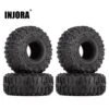 INJORA 1.9" Wheel Tires Super Large 122*48mm For 1:10 RC Rock Buggy Crawler Car TRX4 Axial SCX10 90046 Capra