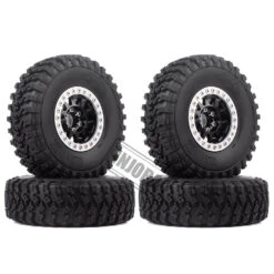 INJORA 4Pcs 1.9 Beadlock Wheel Rim Rubber Tire Set For 1/10 RC Crawler TRX-4 Axial SCX10 90046 D90 Voodoo KLR -Remote Control Car Shop H9e32a0bf472e4777ba3642e381b0ec5fe