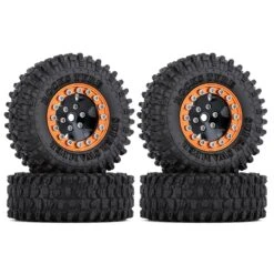 INJORA 4PCS CNC 1.0" Beadlock Wheel Rims Tires Set For 1/24 RC Crawler Car Axial SCX24 AXI90081 AXI00001 AXI00002 (W1026-T2410) -Remote Control Car Shop H9ea222f793c142c99fb43d071b0383dc8
