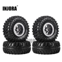 INJORA 4PCS 2.2 Inch Beadlock Wheel Rims & Rubber Tire For 1/10 RC Rock Crawler Axial SCX10 RR10 AX10 Wraith 90048 90018 KM2 -Remote Control Car Shop HTB14kk XI vK1Rjy0Foq6xIxVXa1