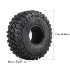 INJORA 4PCS 123*45MM 1.9" Rubber Tyre Wheel Tires For 1:10 RC Rock Crawler Axial SCX10 SCX10 II 90046 AXI03007 TRX-4 -Remote Control Car Shop HTB1AHfdXVzsK1Rjy1Xbq6xOaFXaV