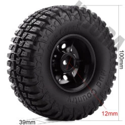 INJORA 4Pcs Plastic 1.9" Wheel Rim Tires Set For 1/10 RC Crawler Car Axial SCX10 90046 Tamiya CC01 D90 D110 15 INJORA 4Pcs Plastic 1.9" Wheel Rim Tires Set For 1/10 RC Crawler Car Axial SCX10 90046 Tamiya CC01 D90 D110 -Remote Control Car Shop HTB1BAe.MXYqK1RjSZLeq6zXppXaT