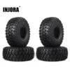 INJORA 4PCS 123*45MM 1.9" Rubber Tyre Wheel Tires For 1:10 RC Rock Crawler Axial SCX10 SCX10 II 90046 AXI03007 TRX-4