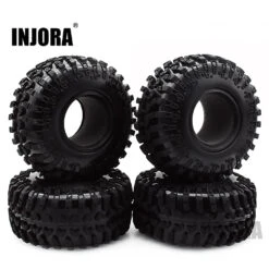 4PCS 2.2 Rubber Tyre Wheel Tires For 1:10 RC Rock Crawler Axial SCX10 RR10 Wraith 90056 90045 90031 90020 YETI