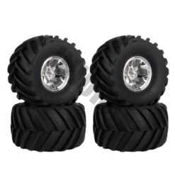 4Pcs Wheel Rim Tire Set For 1/10 RC Monster Truck HIMOTO HSP HPI Remote Control RC Truggy Car -Remote Control Car Shop HTB1yIJfajLuK1Rjy0Fhq6xpdFXac