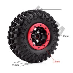 4PCS 2.2 Inch Rubber Tyres & Plastic Beadlock Wheel Rim For 1:10 RC Rock Crawler Axial SCX10 RR10 Wraith Yeti RC Car -Remote Control Car Shop Ha24fb3e07e9342739501a8daba1626eaR