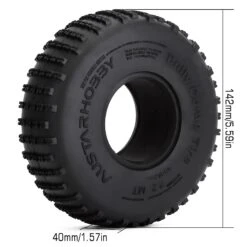 INJORA 4PCS 2.2" Rock Buggy Bully Comp Wheel Tires 142*40MM For RC Crawler Axial SCX10 Wraith 90018 RR10 Bomber RBX10 Ryft -Remote Control Car Shop Ha44a6fb02b714bea9c641ed9e62184255