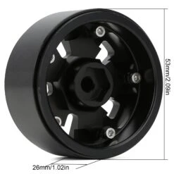 INJORA 4PCS CNC Aluminum 1.9 Beadlock Wheel Rims Hub For 1/10 RC Crawler Car Jeep Wrangler Axial SCX10 90046 TRX4 Redcat Gen8 -Remote Control Car Shop Ha907318a8863494ab4eb03f85ac43ea5u