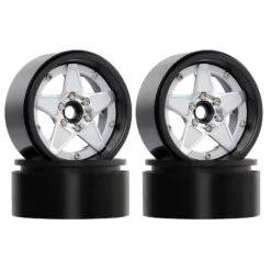 INJORA 4PCS 2.2" Metal Beadlock Five-pointed Star Wheel Hub Rim For 1/10 RC Crawler Car Axial SCX10 RR10 Wraith TRX4 TRX6 -Remote Control Car Shop Haa06e7ffe1de4d64b644f133da61b181m