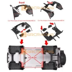 GRC Full Interior Body Shell Cab Seat Kit For 1/10 RC Crawler Car TRX-4 TRX4 Denfender G161D -Remote Control Car Shop Hae06cbf6322f492a92c20f4787ae494dk