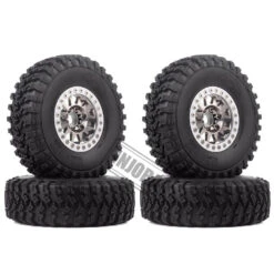 INJORA 4Pcs 1.9 Beadlock Wheel Rim Rubber Tire Set For 1/10 RC Crawler TRX-4 Axial SCX10 90046 D90 Voodoo KLR -Remote Control Car Shop Hb7e99fc5b0f148e88d594ed8409fcfd3H