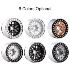 INJORA 4Pcs 1.9 Aluminum Alloy Beadlock 1.9" Wheel Rim Hub For 1/10 RC Crawler TRX4 Axial SCX10&SCX10 II 90046 -Remote Control Car Shop Hba4766bac4fa42d18f8ba4c6dc8539bak