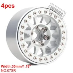 INJORA 4PCS Metal 1.9 Beadlock Wheel Rim 12-Spoke Wheel Hub For 1:10 RC Crawler Axial SCX10 II 90046 AXI03007 TRX-4 Tamiya MST -Remote Control Car Shop Hbd82cd75cb574bfdb848d50ab95e2950Z