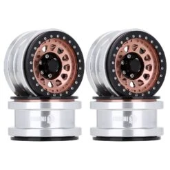 INJORA 2/4PCS CNC Aluminum 2.9" Beadlock Wheel Hub Rim For 1/6 RC Crawler Car Axial SCX6 Jeep JLU Wrangler Trail Honcho 4WD RTR -Remote Control Car Shop Hc6e99201baaf466ebf6561209777cb4db