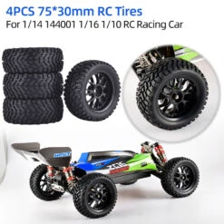88/75mm Off Road Buggy Tires Wheel 12mm Hex Hubs For Wltoys 144001 1/14 1/16 1/10 Axial Scx10 Traxxas Trx-4 Tamiya RC Racing Car -Remote Control Car Shop Hc8940aa033ee4eae8c399ea899cf97458
