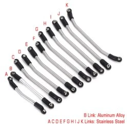 INJORA 11Pcs 313mm Wheelbase Metal Chassis Links Rod End Set For 1/10 RC Crawler Car Axial SCX10 II 90046 Upgrade Parts -Remote Control Car Shop Hcab7b9c065b34965b22aff57cda0d4d5a