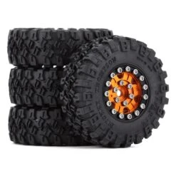 INJORA 4PCS 1.0" Beadlock 52*17mm Wheel Rims Tires Set For 1/24 RC Crawler Car Axial SCX24 90081 AXI00001AX24 (W1022-T2420) -Remote Control Car Shop Hd0bae150d4b74bff853bc099b0566d832