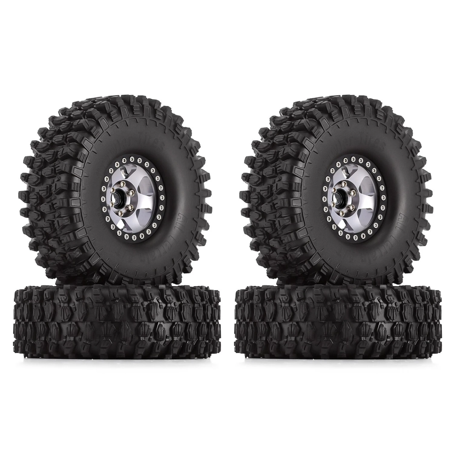 INJORA 4PCS 120*42mm 1.9" Wheel Rims Tires Set For 1:10 RC Rock Crawler Car TRX4 Axial SCX10 90046 Redcat Gen8 4 INJORA 4PCS 120*42mm 1.9" Wheel Rims Tires Set For 1:10 RC Rock Crawler Car TRX4 Axial SCX10 90046 Redcat Gen8 - Image 4