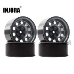 INJORA 4Pcs Metal 2.2 Inch Beadlock Wheel Rim For 1/10 RC Crawler Axial SCX10 RR10 90053 AX10 Wraith 90056 90045 90048 YETI