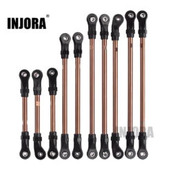 INJORA 10PCS Metal Unassembled Links Set Plastic Rod End For 1/10 RC Crawler 324mm Wheelbase TRX4 Upgrade