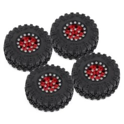 INJORA 4PCS 1.0" Beadlock 52*17mm Wheel Rims Tires Set For 1/24 RC Crawler Car Axial SCX24 90081 AXI00001AX24 (W1022-T2420) -Remote Control Car Shop Hdcfa77ea012048ac9a04688aca7324efp