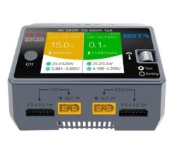 Original HOTA D6 Pro Black AC 200w DC 2x325w /15a Channel Smart Battery Charger Discharger Lipo Charger For Rc Drone Spare Parts -Remote Control Car Shop Hde49b46e8cf54093b8c720482c44fe09s