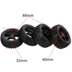 88/75mm Off Road Buggy Tires Wheel 12mm Hex Hubs For Wltoys 144001 1/14 1/16 1/10 Axial Scx10 Traxxas Trx-4 Tamiya RC Racing Car -Remote Control Car Shop Hdf3bfd4a602d40cfa6523dc0fc0581ecR