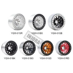 INJORA 4Pcs CNC Aluminum Alloy 1.9 Beadlock Wheel Rim For 1/10 RC Crawler Car Axial SCX10 90046 AXI03007 TRX4 VS4-10 Redcat Gen8 -Remote Control Car Shop He5a0d0092c1c41a280cbae4ed31f9defO