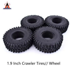 4Pcs 1.9 Inch Crawler Tires// Wheel 120mm For 1:10 RC Rock Crawler Axial SCX10 Redcat 90046 AXI03007 D90 D110 TF2 Traxxas TRX-4