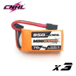 3PCS CNHL 4S 14.8V Lipo Battery 650mAh 850mAh 70C MiniStar With XT30 XT60 Plug For RC FPV Racing Drone Mini Quadcopter Airplane -Remote Control Car Shop Hed2dfd9107c4487eb086e2b7c6a4b0e6M