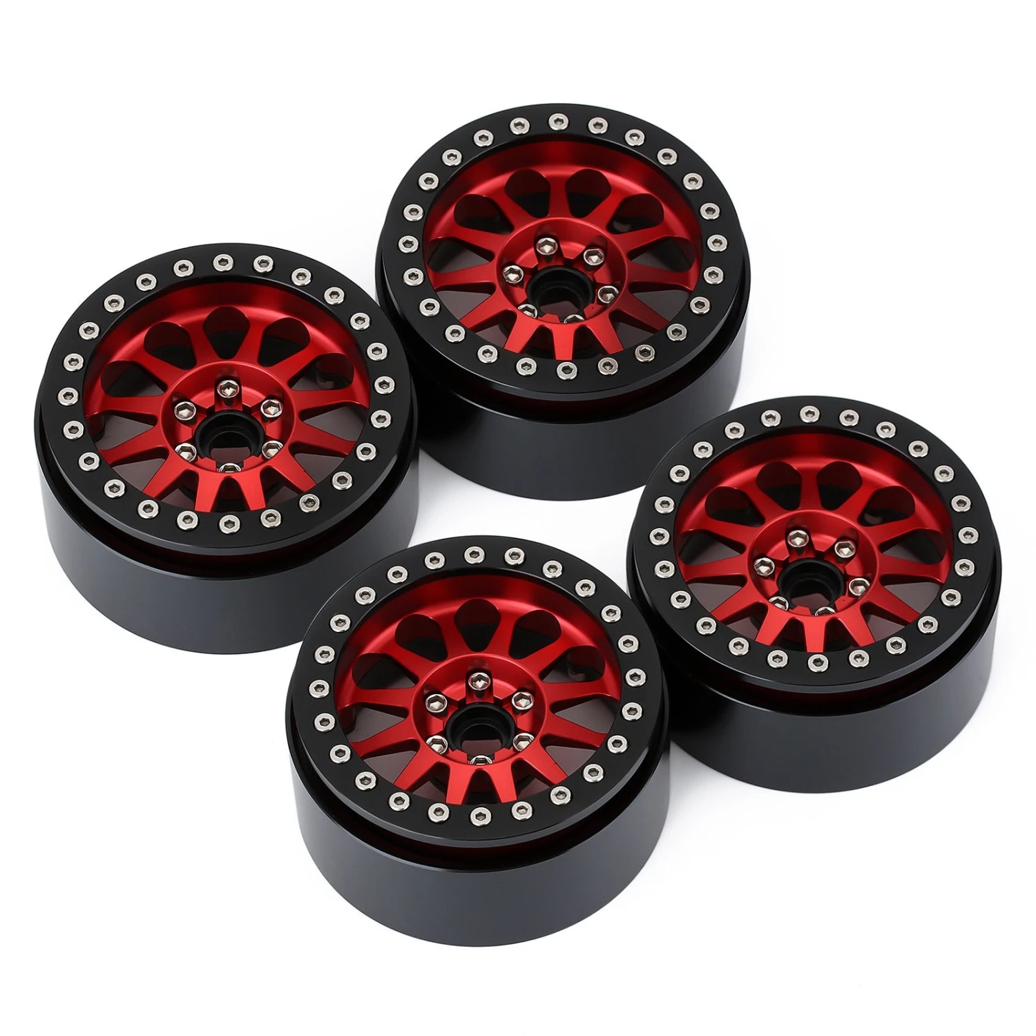 INJORA 4PCS 2.2" Metal Beadlock 12-Spokes Wheel Rim For RC Crawler Car TRX4 TRX6 Axial SCX10 90046 RR10 Wraith 12 INJORA 4PCS 2.2" Metal Beadlock 12-Spokes Wheel Rim For RC Crawler Car TRX4 TRX6 Axial SCX10 90046 RR10 Wraith - Image 12