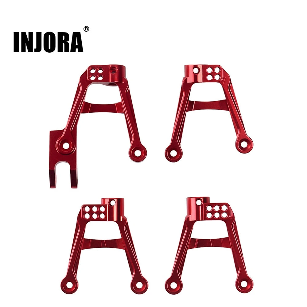 INJORA 4PCS RC Car CNC Aluminum Shock Mount Damper Towers For 1/10 RC Crawler SCX10 II 90046 90047 Upgrade Parts 1 INJORA 4PCS RC Car CNC Aluminum Shock Mount Damper Towers For 1/10 RC Crawler SCX10 II 90046 90047 Upgrade Parts