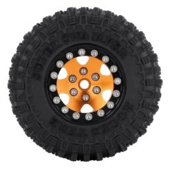 INJORA 4PCS CNC 1.0" Beadlock Wheel Rims Tires Set For 1/24 RC Crawler Car Axial SCX24 AXI90081 AXI00001 AXI00002 (W1026-T2410) -Remote Control Car Shop Hf3b22063d5c340a79217fa5b377f1e008