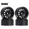INJORA 4PCS 1.9" Beadlock Wheel Rims For 1/10 RC Crawler Car Axial SCX10 II 90046 TRX-4 RedCat Gen8