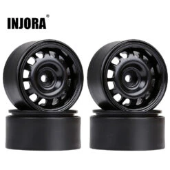 INJORA 4PCS 1.9" Beadlock Wheel Rims For 1/10 RC Crawler Car Axial SCX10 II 90046 TRX-4 RedCat Gen8
