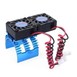 SURPASS HOBBY Cooling Fan Aluminium Metal Heatsink With Dual 30mm Fans For 1/10 RC Car 3660 3670 Wltoys 12428 144001 540 550 Motor -Remote Control Car Shop Hf6d037c9ce2c4a19a18a1844dbe4d70ds