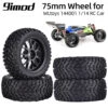 88/75mm Off Road Buggy Tires Wheel 12mm Hex Hubs For Wltoys 144001 1/14 1/16 1/10 Axial Scx10 Traxxas Trx-4 Tamiya RC Racing Car